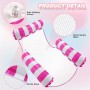 MLRYH 2Pcs Hamaca de Agua, 4 -En- 1 Tumbona Hinchable, Colchoneta Flotante Plegable, Flotador, Juguetes para la Piscina Verano