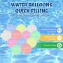 Kezidhp 18 Piezas Globos de Agua Reutilizables, Bolas de Agua Recargables de Llenado Rápido, Autosellantes, para Niños y