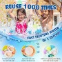Kezidhp 18 Piezas Globos de Agua Reutilizables, Bolas de Agua Recargables de Llenado Rápido, Autosellantes, para Niños y