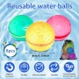 HWJPDMBD Globos de Agua Reutilizables, 8 Piezas Globos de Agua Llenado Rapido, Globos Agua Silicona, Juguetes de Verano Juegos