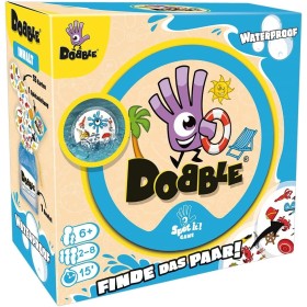 Zygomatic, Dobble Waterproof, Eco-Sleeves, Juego Familiar, Juego de Cartas, 2-8 Jugadores, a Partir de 6 años, 15 Minutos,