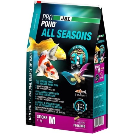 JBL Alimentos para Todo el año para Koi Flotantes Piensos de Temporada ProPond All Seasons Talla M 5,8 kg