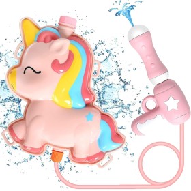 Mochila Pistola de agua, pistola de agua para niños, juguete con depósito de agua de 2000 ml, juguete de agua para verano,