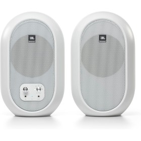 JBL 104-BT Professional 1 Series con Bluetooth, Monitores de referencia de escritorio compactos, blanco, vendidos como pares,