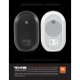 JBL 104-BT Professional 1 Series con Bluetooth, Monitores de referencia de escritorio compactos, blanco, vendidos como pares,