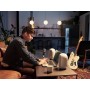 JBL 104-BT Professional 1 Series con Bluetooth, Monitores de referencia de escritorio compactos, blanco, vendidos como pares,