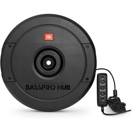 JBL BassPro Hub 11" rueda de repuesto Subwoofer Coche Activo - Subwoofer Autoamplificado Coche para carcasa de rueda de repuesto