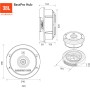 JBL BassPro Hub 11" rueda de repuesto Subwoofer Coche Activo - Subwoofer Autoamplificado Coche para carcasa de rueda de repuesto