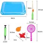 GOLDGE 42PCS Juguete de Pesca para Niño, Juguete de la Flotando Pesca Conjunto para Niños, Juguete de Agua Diversion para Bebe