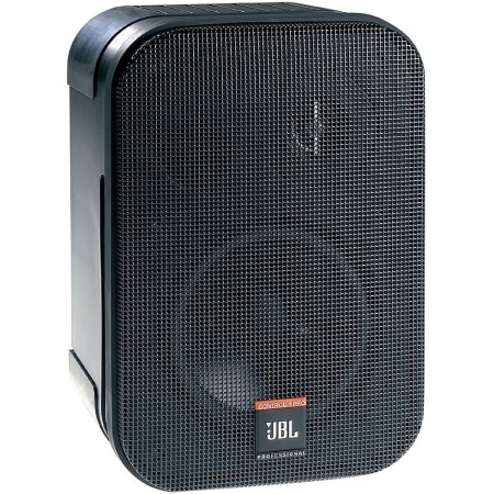 JBL Control One Juego de 2 altavoces de dos vías, altavoces de monitor de estudio con diseño compacto, incluye kit de montaje en