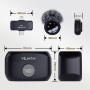 YEJATA Micrófono inalámbrico 2 en 1 para iPhone y Android, Mini micrófono con reducción de Ruido, Estuche de Carga de 40 Horas,