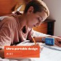 JBL Go 3 Eco, Altavoz inalámbrico Bluetooth, resistente al agua y con 5 horas de batería, en blanco