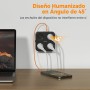TESSAN Ladron Enchufes Plano con USB C, Enchufe Multiple 4 Schuko con 3 USB, Cargador Multiple 4000W, 7 en 1 Ladron con