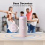 RIENOK Altavoz Bluetooth 5.3 Altavoz Inalámbrico Portátil Impermeable IPX7, Bass, Sonido Estéreo, Apoya Micro SD AUX