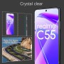 Dabuu 3 Piezas Protector de Pantalla para Realme C55 + 3 Piezas Protector de Lente de Cámara, 9H Dureza, Anti-Arañazos, HD