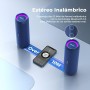 RIENOK Altavoz Bluetooth 5.3 Altavoz Inalámbrico Portátil Impermeable IPX7, Bass, Sonido Estéreo, Apoya Micro SD AUX