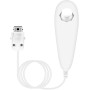 OSTENT Mando Nunchuck con Cable Basado en el Movimiento para Nintendo Wii Console Videojuegos Color Blanco