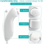 OSTENT Mando Nunchuck con Cable Basado en el Movimiento para Nintendo Wii Console Videojuegos Color Blanco