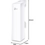TP-LINK CPE510 - Punto de acceso inalámbrico/CPE de Exterior a 5.0 GHz 300 Mbps 13 dBi (2x2 antena MIMO, 15 KM, Adaptador PoE