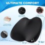 Cojín de Asiento Para Coche Conductor, Espuma de Memoria Bosster Asiento Para Adultos Cojin Asiento Coche, Adecuada Para