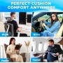 Cojín de Asiento Para Coche Conductor, Espuma de Memoria Bosster Asiento Para Adultos Cojin Asiento Coche, Adecuada Para