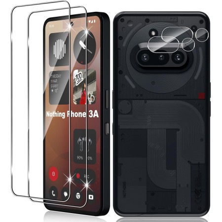 Vanrain Protector de Pantalla para Realme 14 Pro 5G, 2+2 Piezas 3D Curvo Cristal Vidrio Templado y Protector de Lente de Cámara,