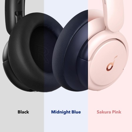 Soundcore de Anker Q30 Cascos Inalámbricos Bluetooth Cancelación de Ruido Activa Híbrida con Varios Modos, Sonido Hi-Res, EQ