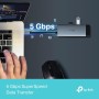 TP-Link UH700 - USB 3.0, hub de 7 Puertos con Adaptador de Corriente de 12V / 2.5A, Cable de 1 m y Tiene botón de Encendido y