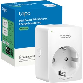Tapo P110 – Mini enchufe inteligente Wi-Fi (con monitoreo de energía), programación encendido/apagado, ahorro de energía,
