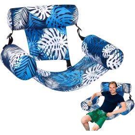 Flotadores Inflables para Adultos, Hamaca Flotante con Respaldo, Paquetes de Sillas Flotantes, Flotador Piscina Adulto, Silla