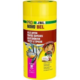 JBL PRONOVO BEL Flakes, alimento Principal para Todos los Peces de Acuario de 8 a 20 cm, Copos de Comida para Peces, Talla M, 1