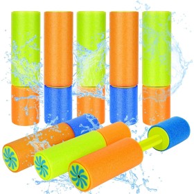 Pack de 8 Pistolas de Agua para Niños, Pistolas de Espuma para Niños,Juguetes Acuáticos de Verano para Niños y Niñas, Pistola