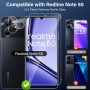 Funrae 2 Piezas Protector de Pantalla para Realme C67 4G con 2 Piezas Protector de Lente de Cámara, 0.33MM HD 9H Ultra