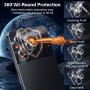 Funrae 2 Piezas Protector de Pantalla para Realme C67 4G con 2 Piezas Protector de Lente de Cámara, 0.33MM HD 9H Ultra