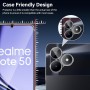 Funrae 2 Piezas Protector de Pantalla para Realme C67 4G con 2 Piezas Protector de Lente de Cámara, 0.33MM HD 9H Ultra