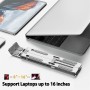 AiTodos® Soporte para Computadora Portatil, Aleación de Aluminio, Antideslizante, Soporte Portátil Plegable, Ventilación y