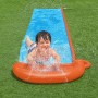 Bestway 52328 BW52328 H20GO Double Water Slip and Slide, 4.88m Inflatable Garden Games with Built-in Sprinklers, Black, 488 x