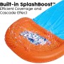 Bestway 52328 BW52328 H20GO Double Water Slip and Slide, 4.88m Inflatable Garden Games with Built-in Sprinklers, Black, 488 x