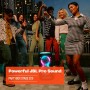JBL Partybox Stage 320, Altavoz portátil para fiestas, con asa telescópica y ruedas, Bluetooth, espectáculo de luces, resistente