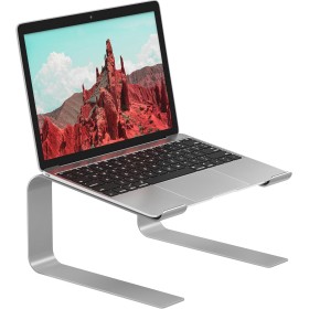 BONTEC Soporte Portátil para Portátil de 10-17 Pulgadas, Soporte de Ordenador Escritorio Ergonómico, Soportar hasta 5 kg, Plata