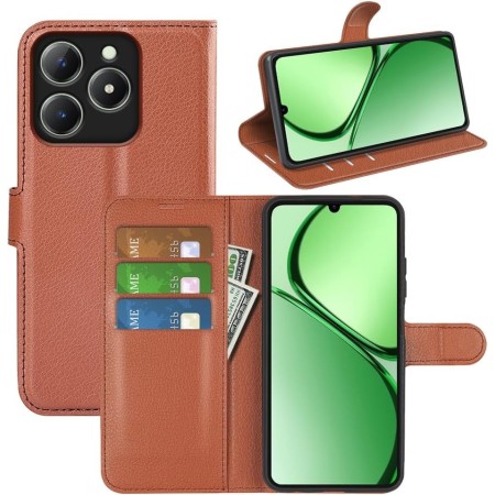 Fertuo Funda para Realme C63 / C61, Carcasa Libro con Tapa de Cuero Piel Wallet Case Flip Cover con Kickstand, Hebilla