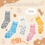 Rebundex 5 Pares Calcetines Gatos Mujer Divertidos Calcetines Algodon Regalos Originales para Mujer Regalos para Gatos Amantes