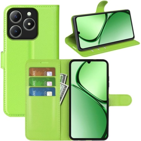 Fertuo Funda para Realme C63 / C61, Carcasa Libro con Tapa de Cuero Piel Wallet Case Flip Cover con Kickstand, Hebilla
