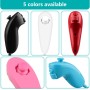 OSTENT Mando Nunchuck con Cable Basado en el Movimiento para Nintendo Wii Console Videojuegos Color Rojo