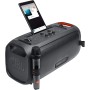 JBL PartyBox On-The-Go Altavoz portátil Bluetooth con sonido potente JBL para tus fiestas, con un show de luces y micrófono