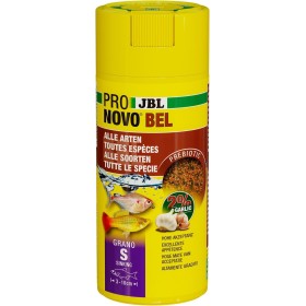 JBL PRONOVO BEL Grano, Alimento básico para Todos Peces de Acuario de 3-10 cm, Gránulos para Pescados, Dosificador de Clic,