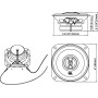 JBL Stage1 41F Juego de Altavoces Coche de 2 vías de Harman Kardon - Echo Auto de 125 Vatios 25 Vatios RMS - Caja Alta fidelidad