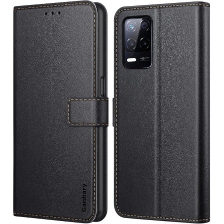 Ganbary Funda Compatible con Realme 8 5G/ Narzo 30 5G Case, Funda Tapa Libro Movil Carcasa PU Cuero para Realme 8 5G/ Narzo 30