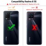 Ganbary Funda Compatible con Realme 8 5G/ Narzo 30 5G Case, Funda Tapa Libro Movil Carcasa PU Cuero para Realme 8 5G/ Narzo 30