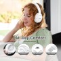 Uliptz - Auriculares Bluetooth 5.3 con Micro, 65 h de autonomía, 6 Modos de Sonido EQ, estéreo, Alta fidelidad, inalámbricos,
